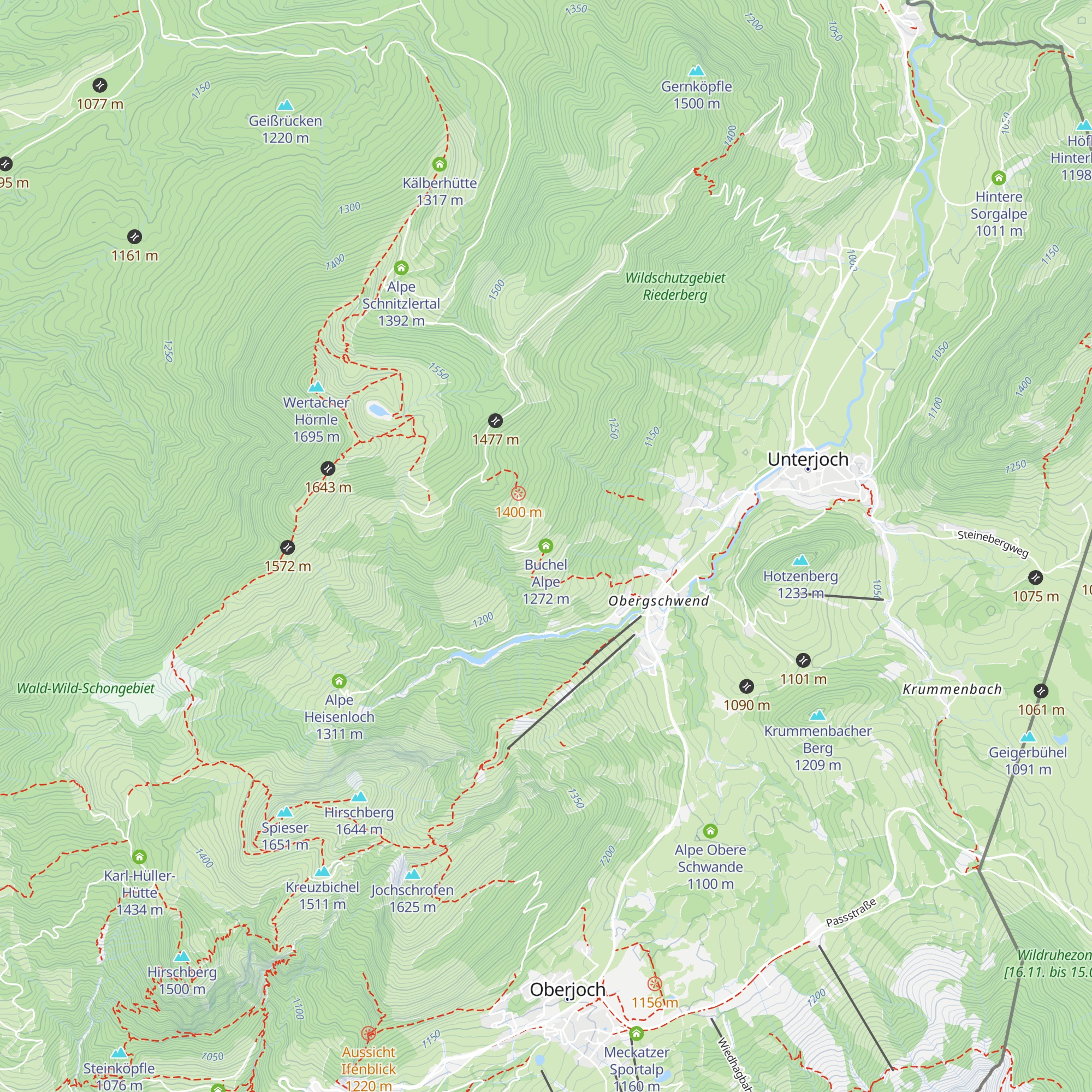 Buchel Alpe map