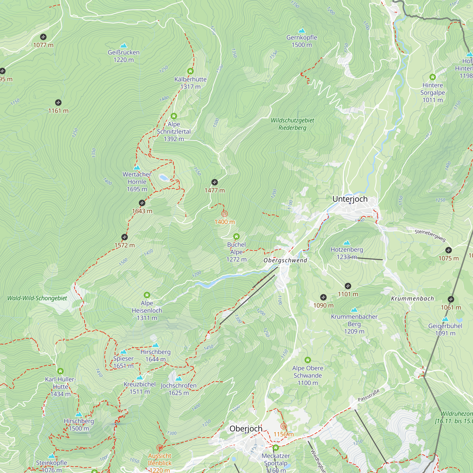 Buchel Alpe map