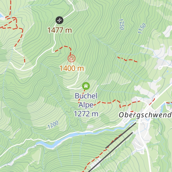 Map of Buchel Alpe