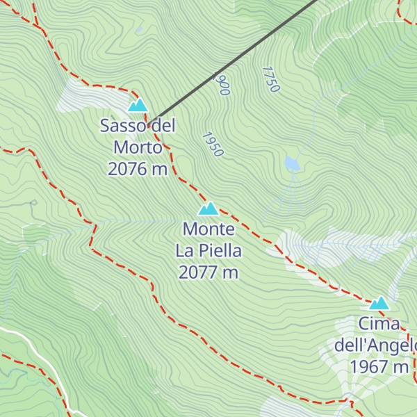 Map of Monte La Piella