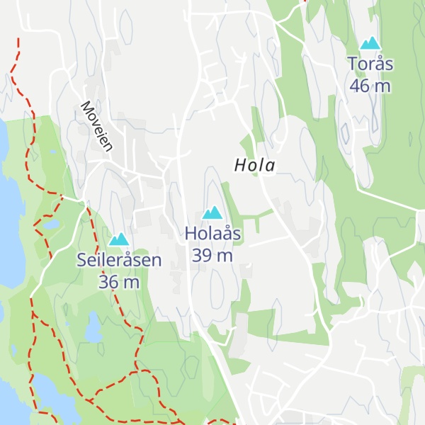 Map of Holaås