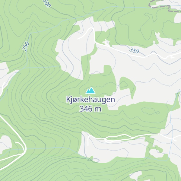 Map of Kjørkehaugen