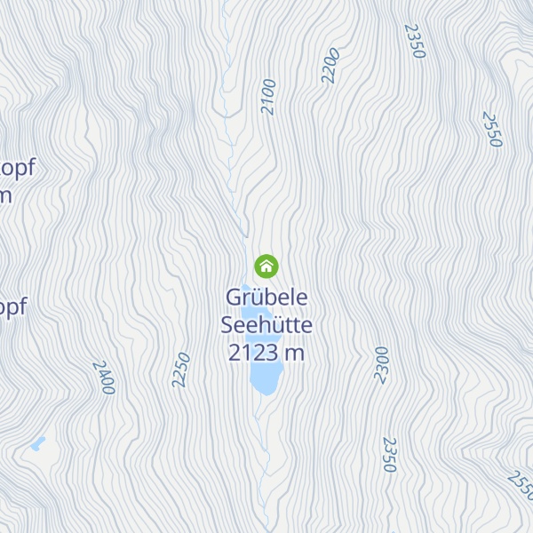 Map of Grübele Seehütte