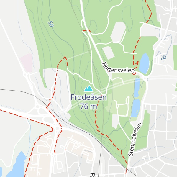 Map of Frodeåsen