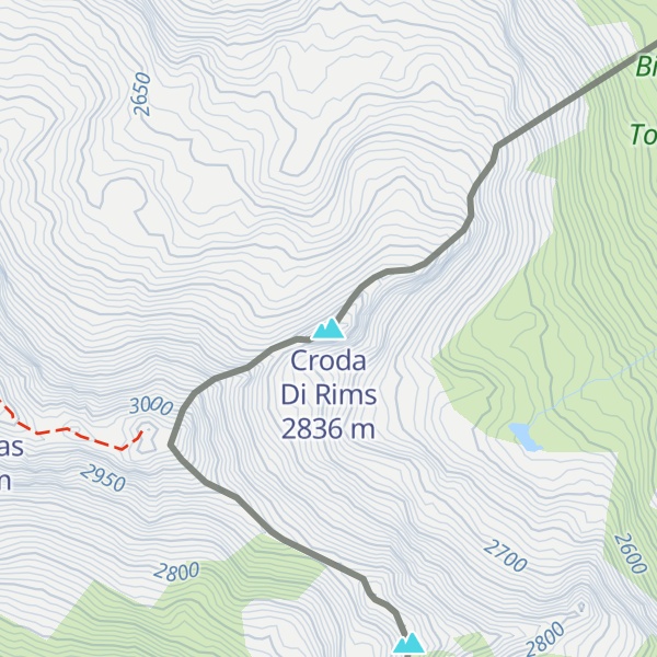 Map of Croda Di Rims