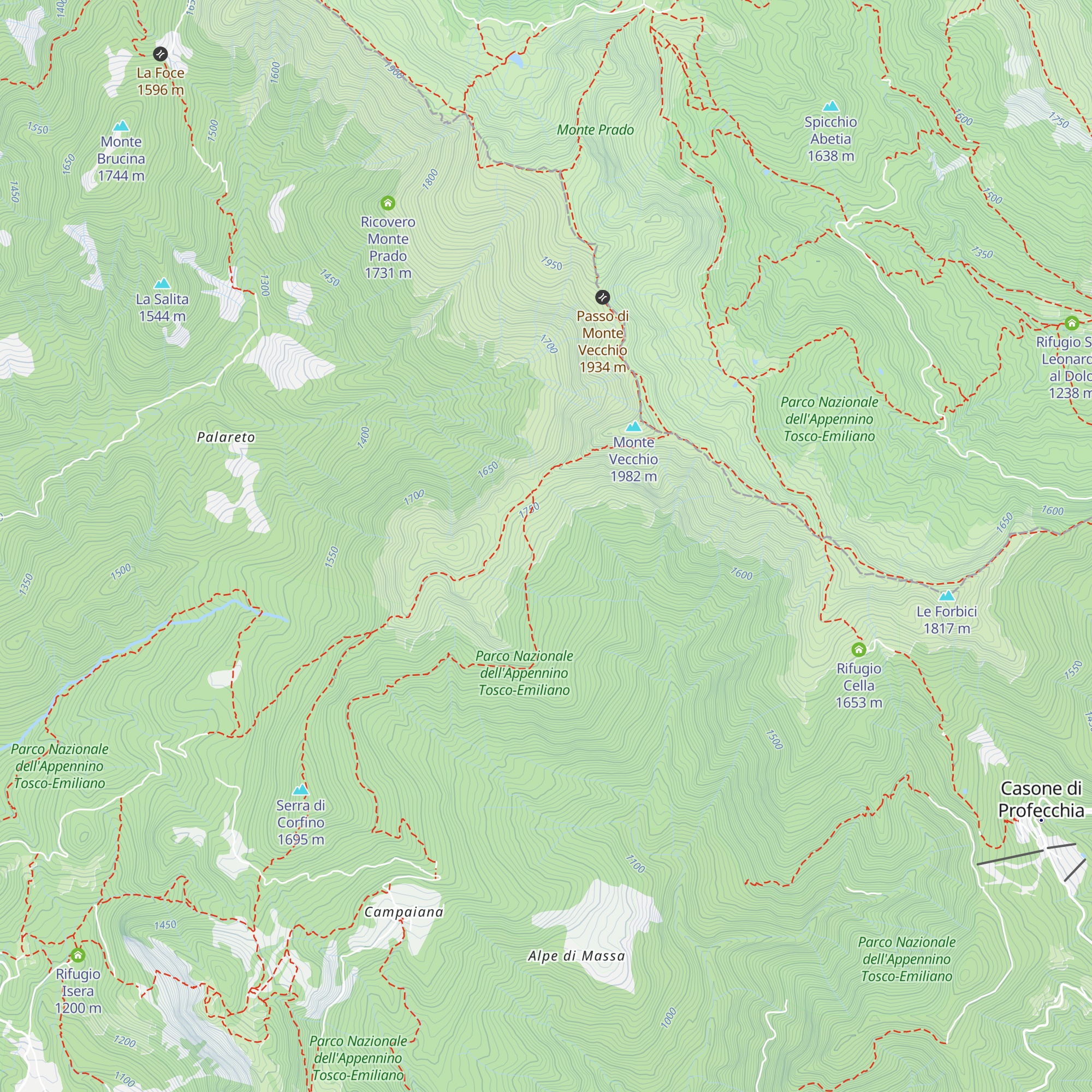 Rifugio Bocca di Scala map