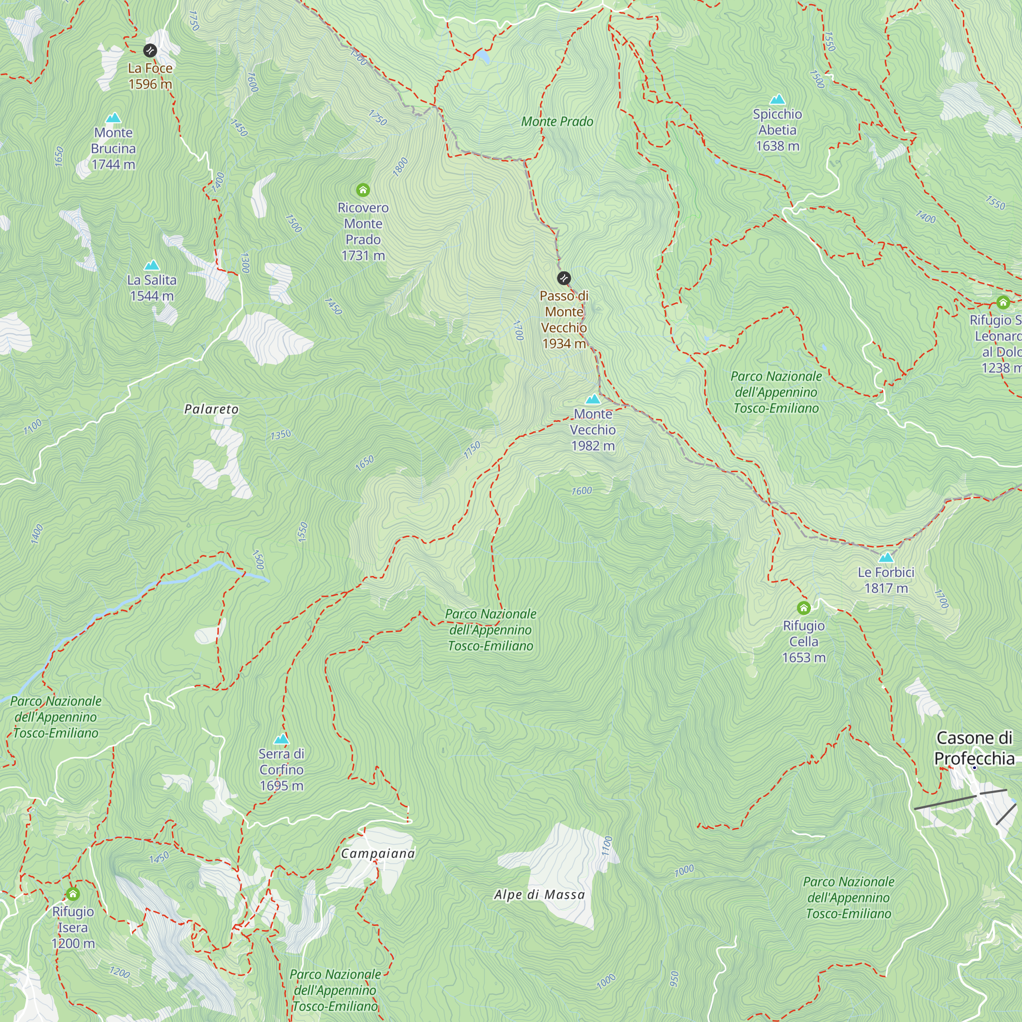Rifugio Bocca di Scala map