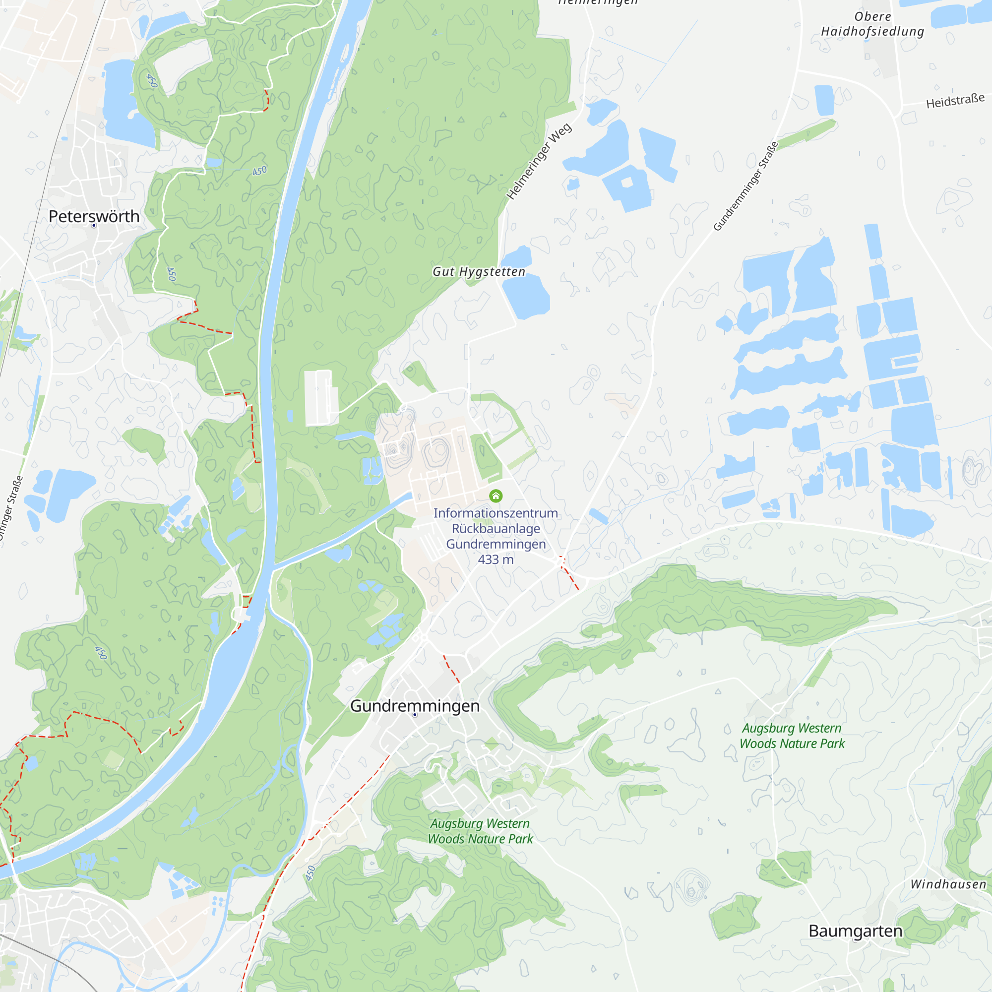 Informationszentrum Rückbauanlage Gundremmingen map
