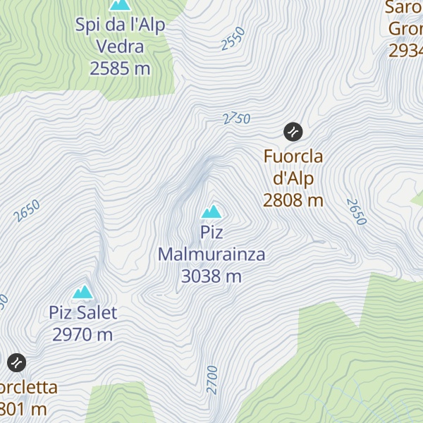 Map of Piz Malmurainza