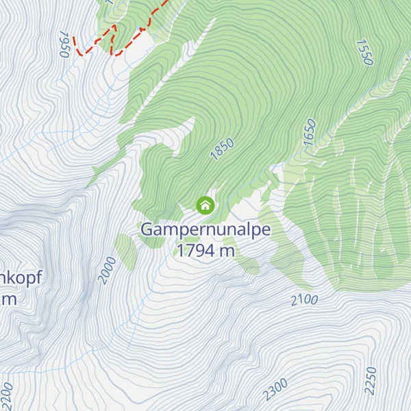 Map of Gampernunalpe