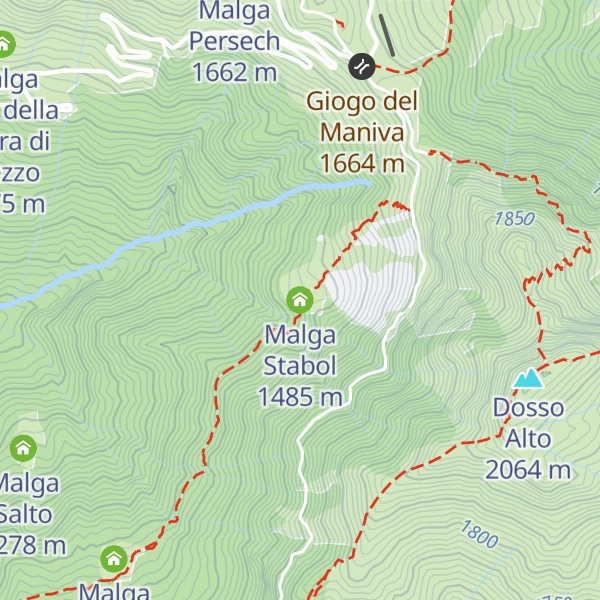 Map of Malga Stabol