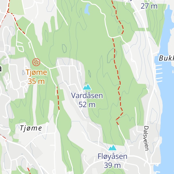 Map of Vardåsen