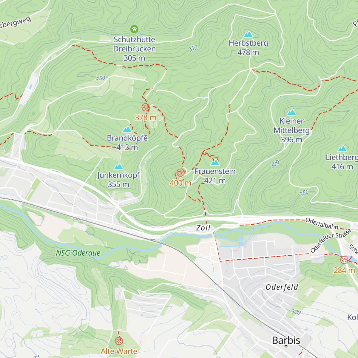Schlossberg-Hütte map