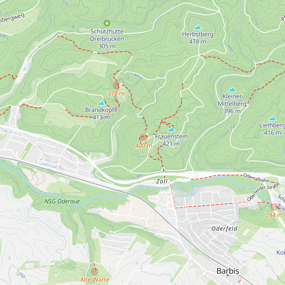 Schlossberg-Hütte map