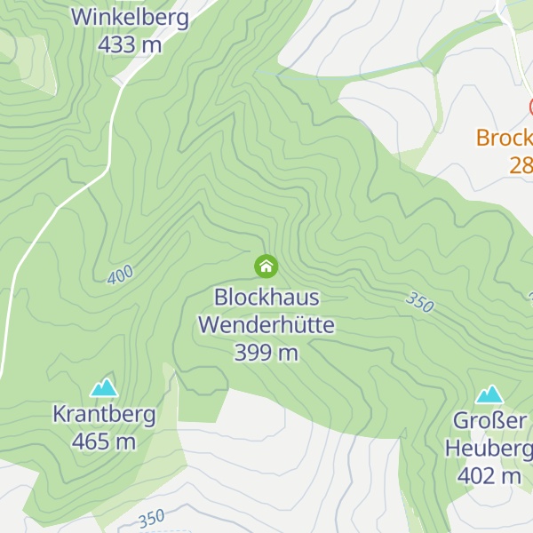 Map of Blockhaus Wenderhütte