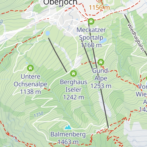 Map of Berghaus Iseler