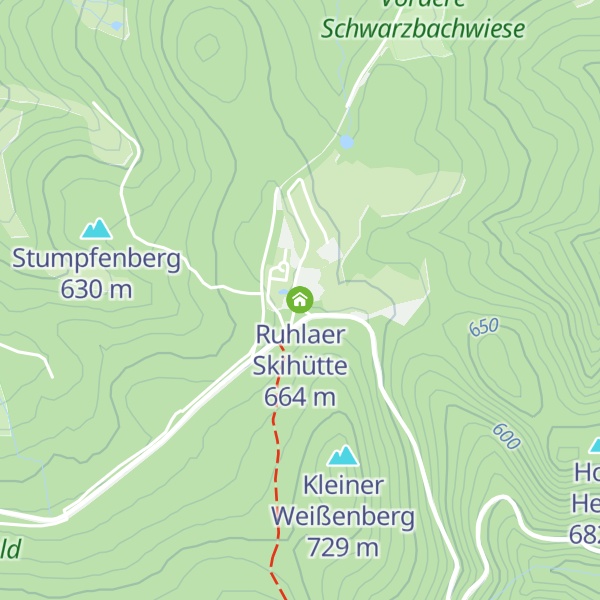 Map of Ruhlaer Skihütte