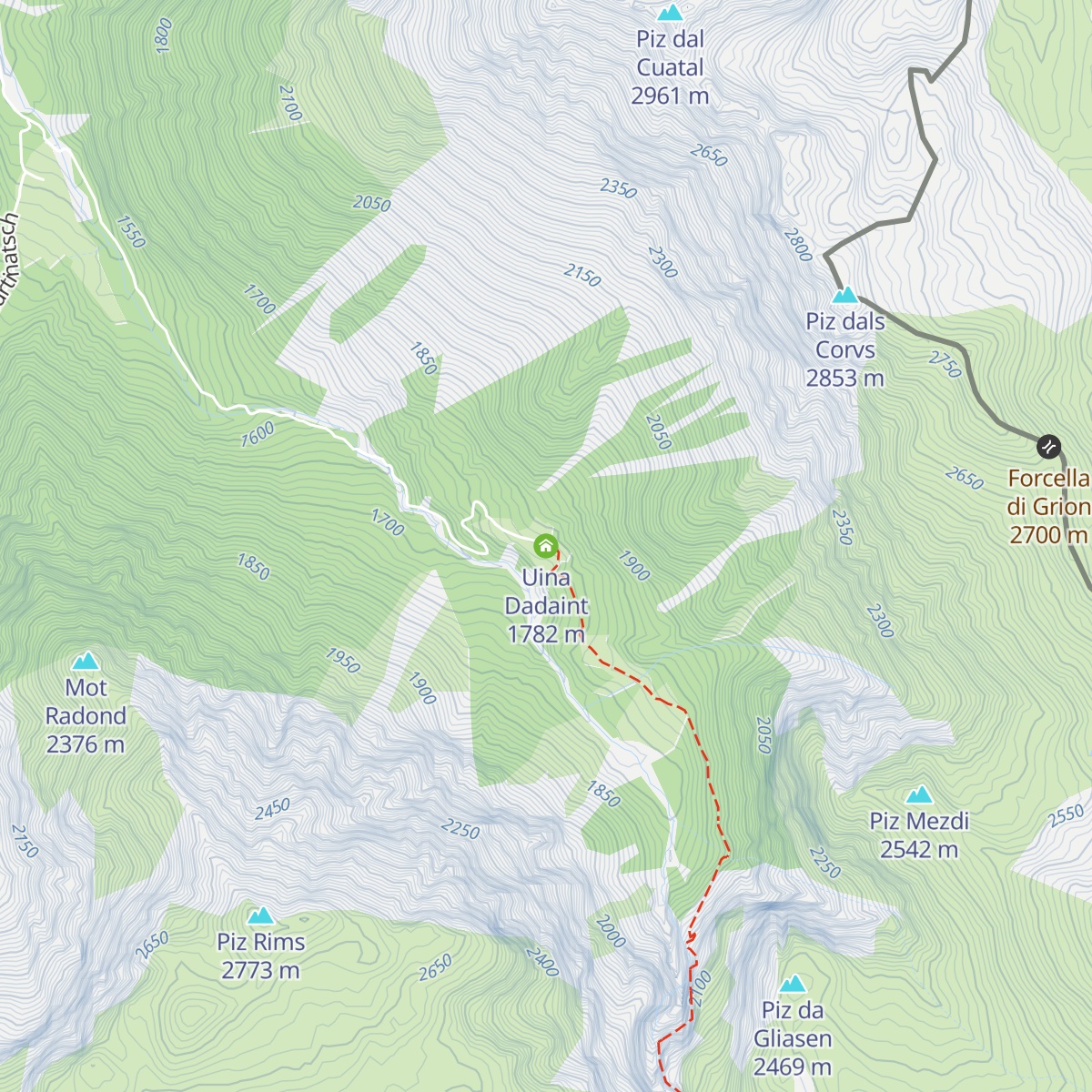 Uina Dadaint map