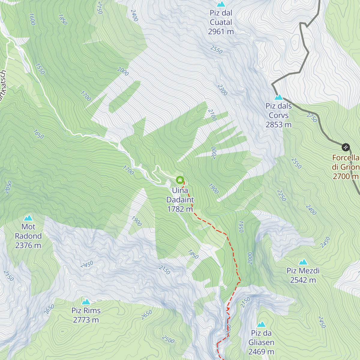 Uina Dadaint map