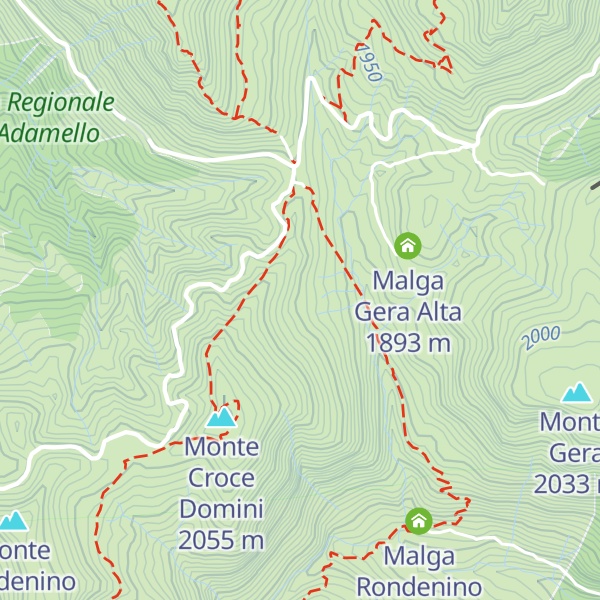 Map of Malga Spondone
