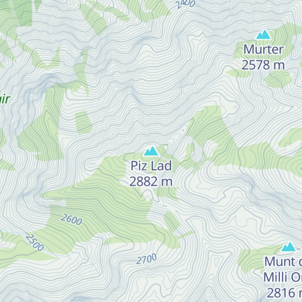 Map of Piz Lad