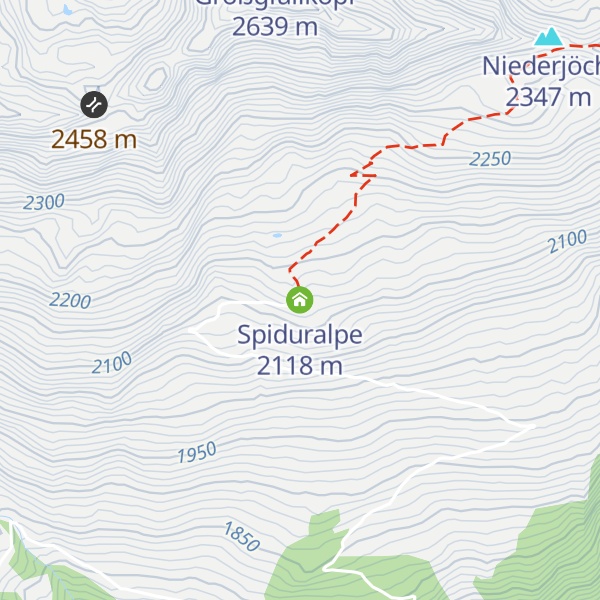 Map of Spiduralpe