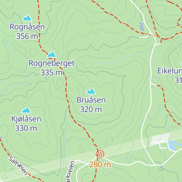 Map of Bruåsen