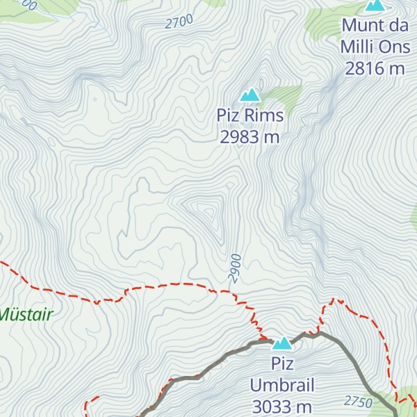 Map of Piz Chazforà