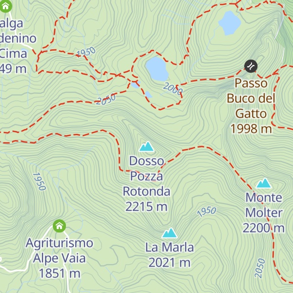 Map of Dosso Pozza Rotonda