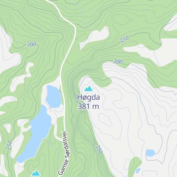 Map of Høgda