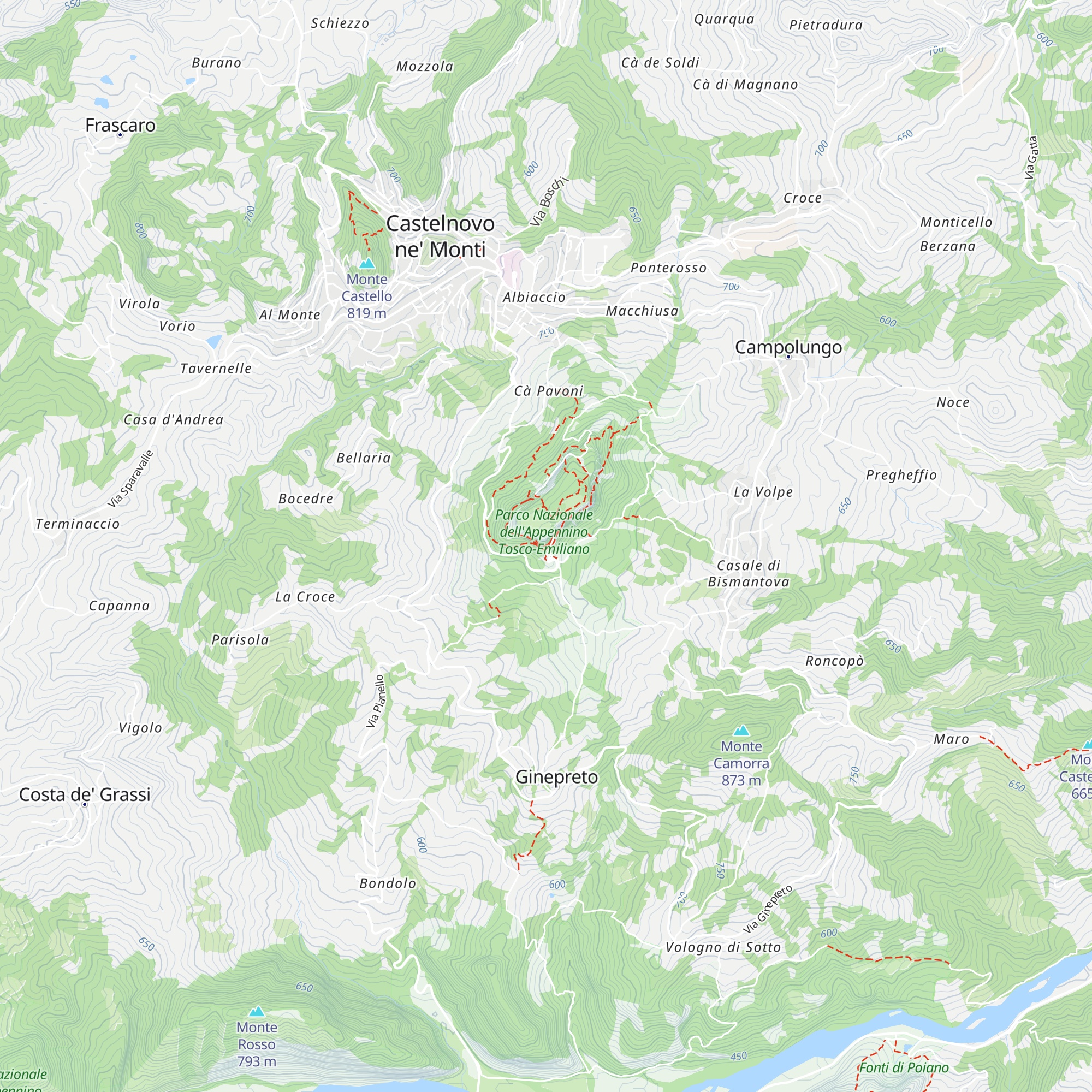 Rifugio della Pietra map