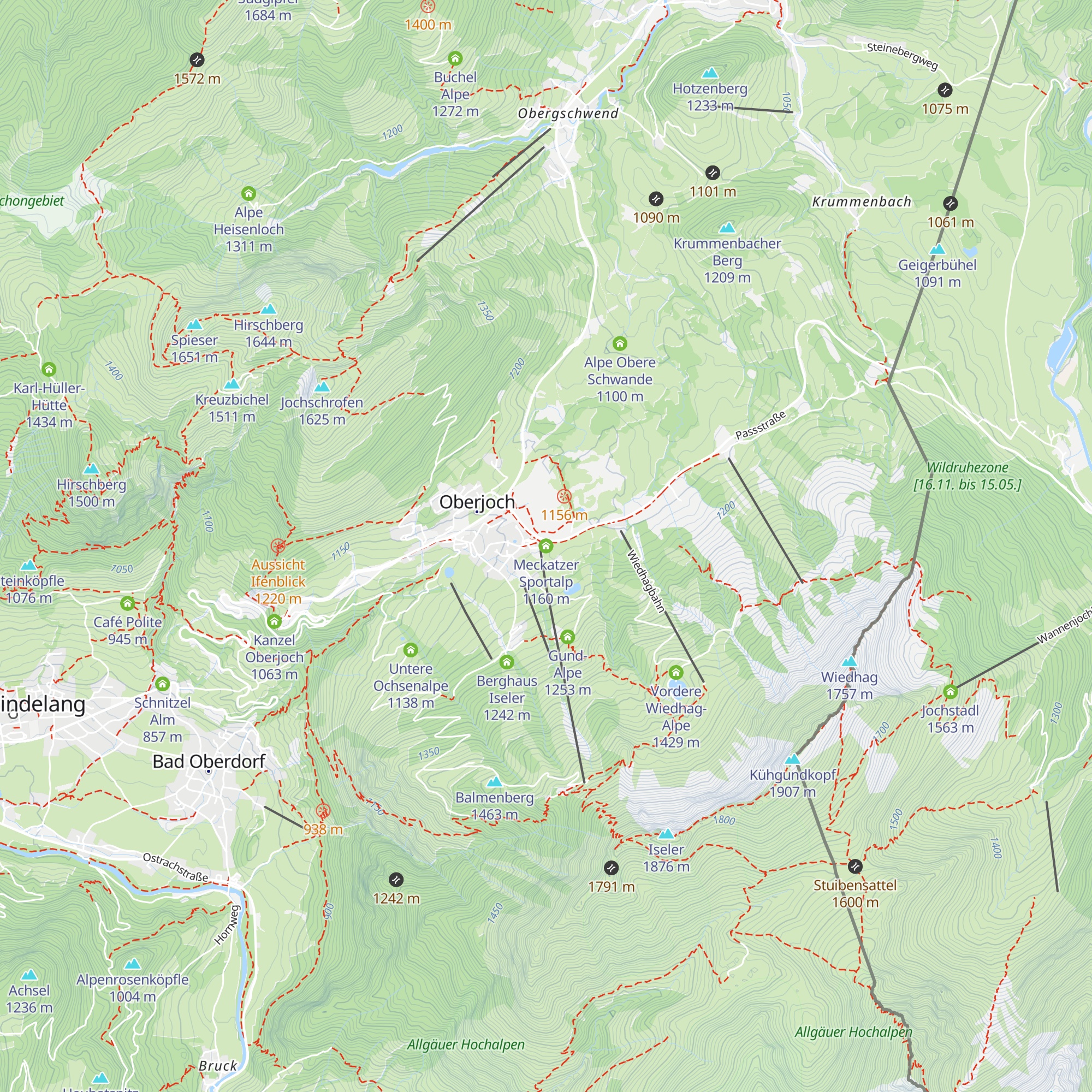Meckatzer Sportalp map