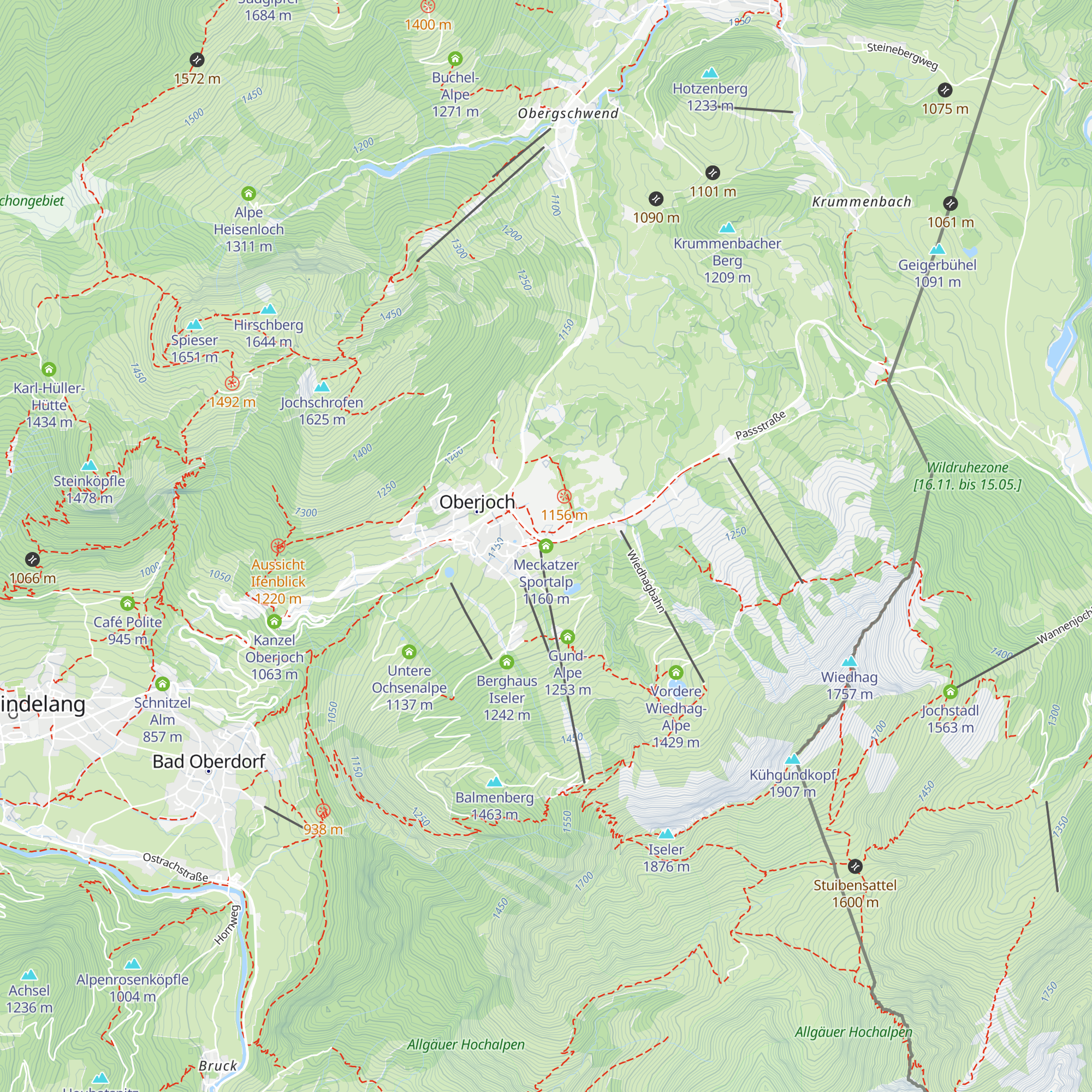 Meckatzer Sportalp map