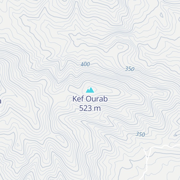 Map of Kef Ourab