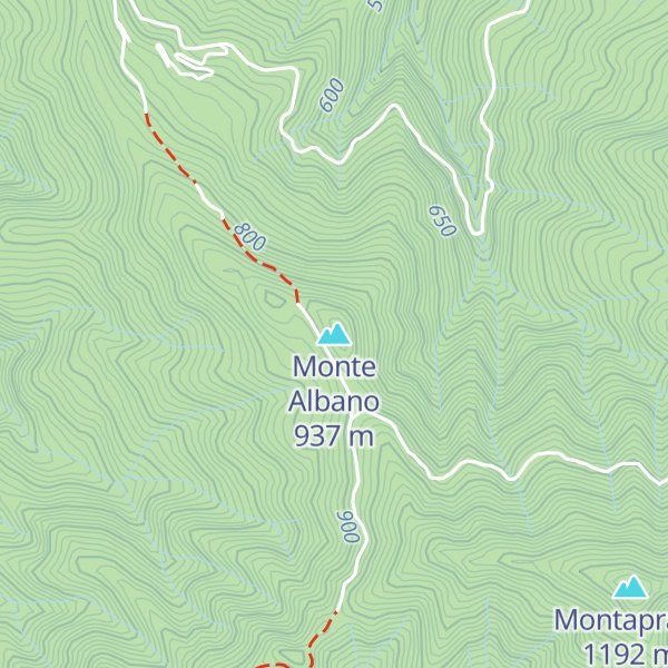 Map of Monte Albano