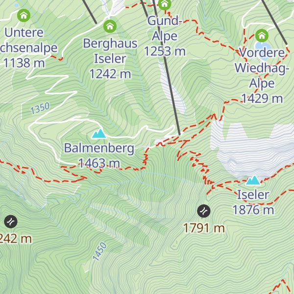 Map of Iselerplatzhütte