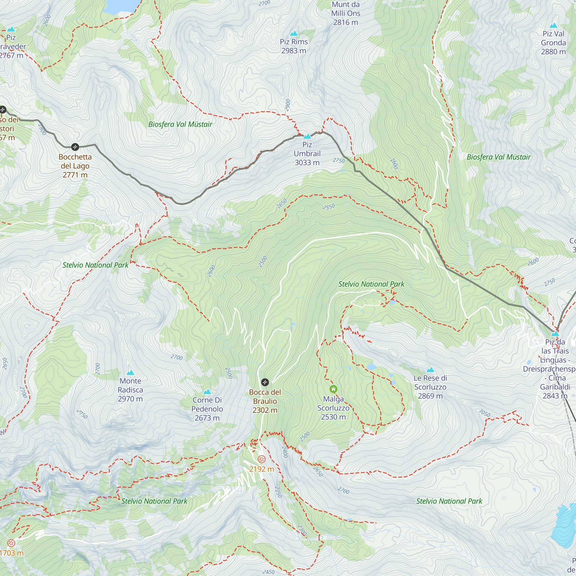 Malga di Bormio map