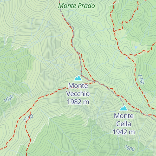 Map of Monte Vecchio