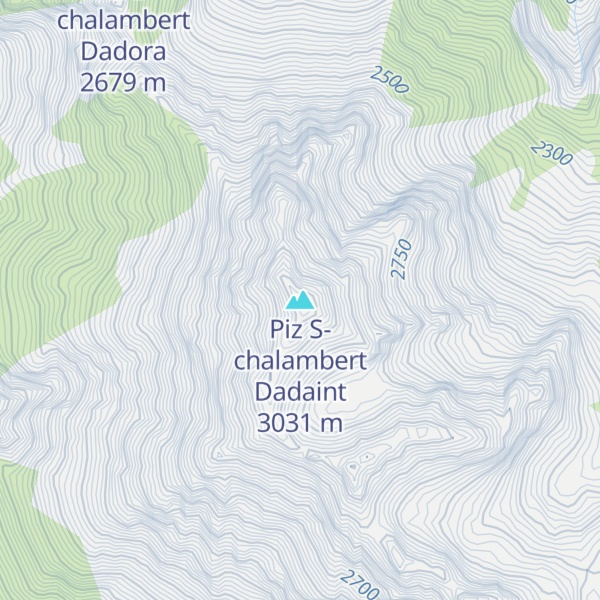 Map of Piz S-chalambert Dadaint