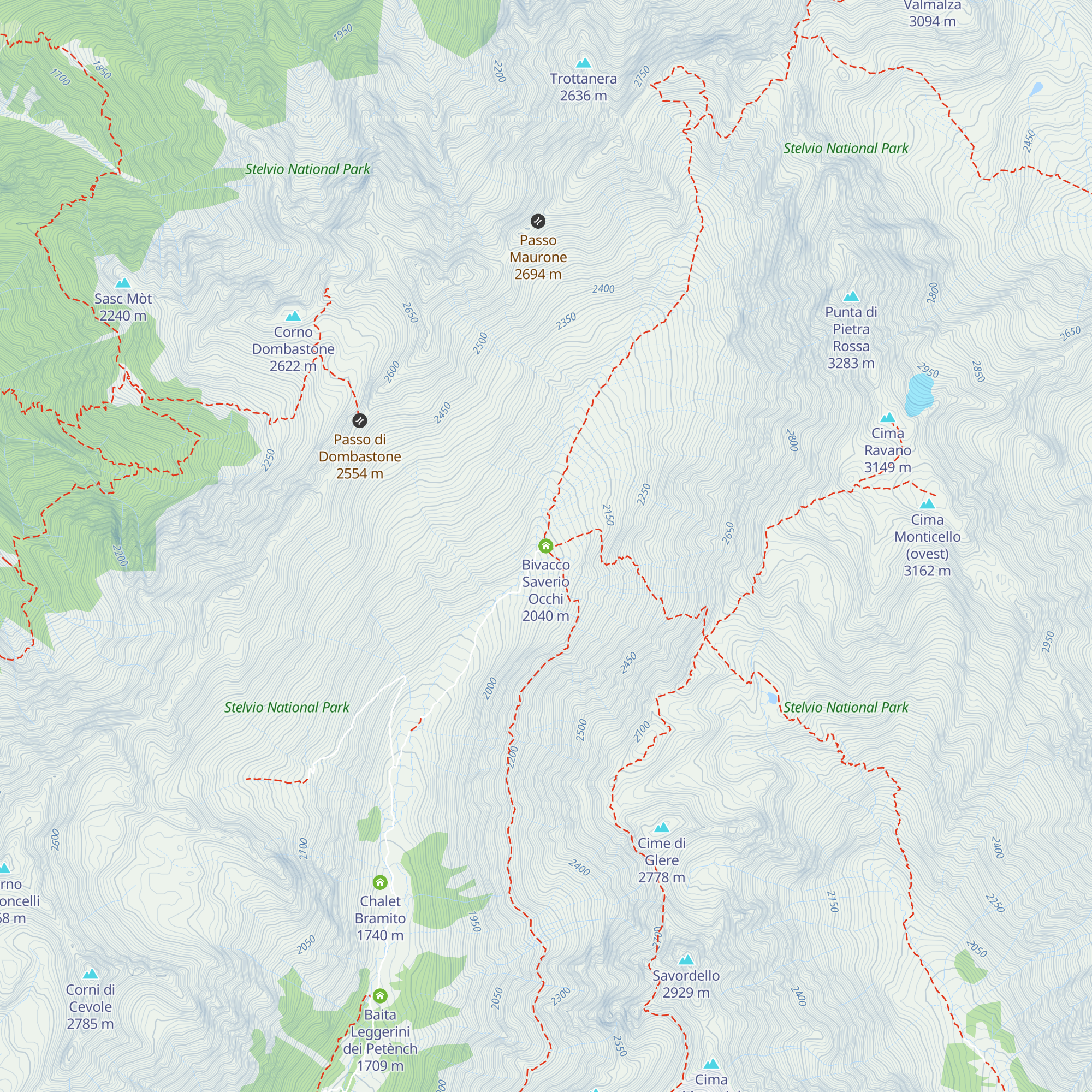 Bivacco Saverio Occhi map