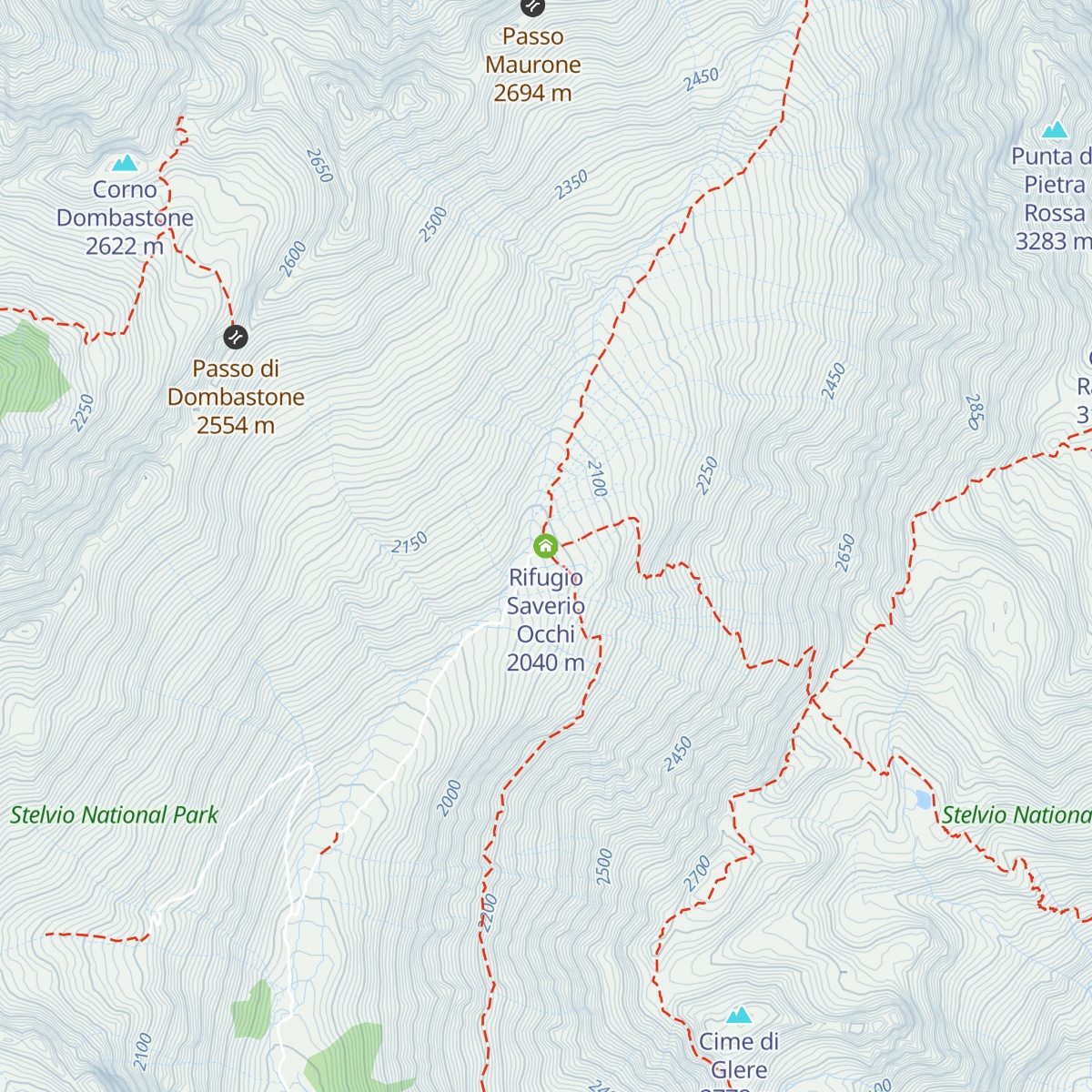 Rifugio Saverio Occhi map