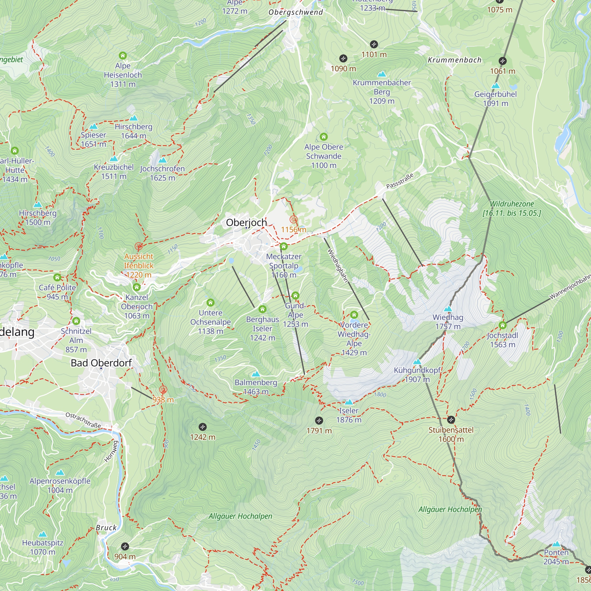 Gund-Alpe map