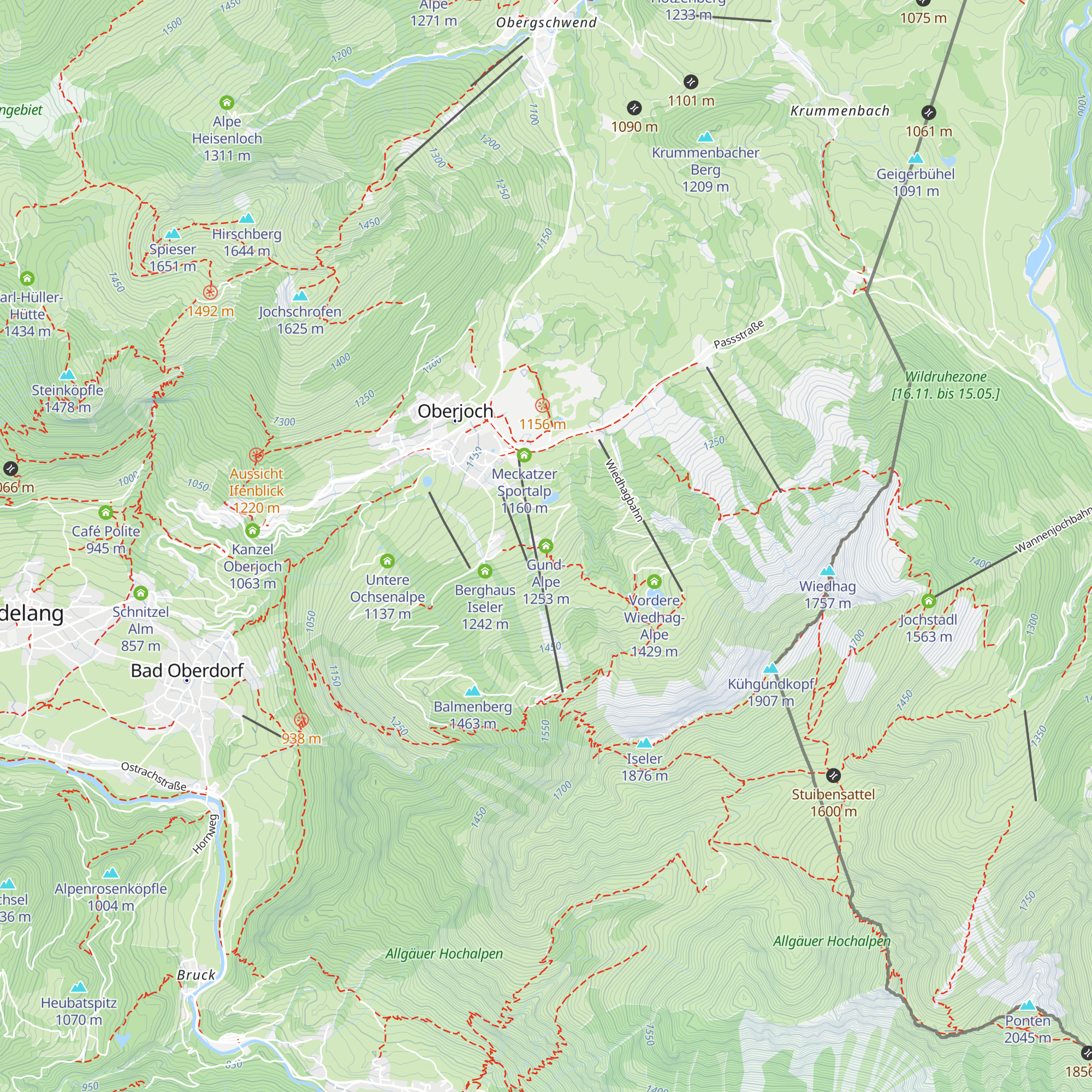 Gund-Alpe map