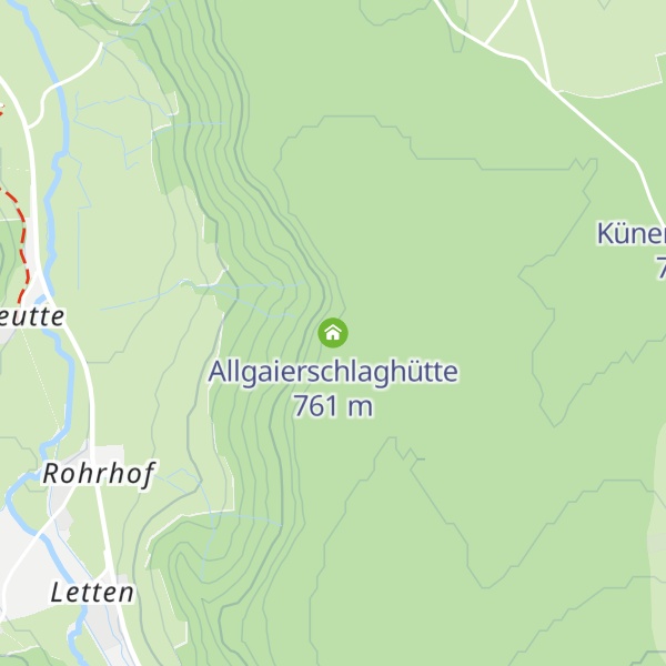 Map of Allgaierschlaghütte