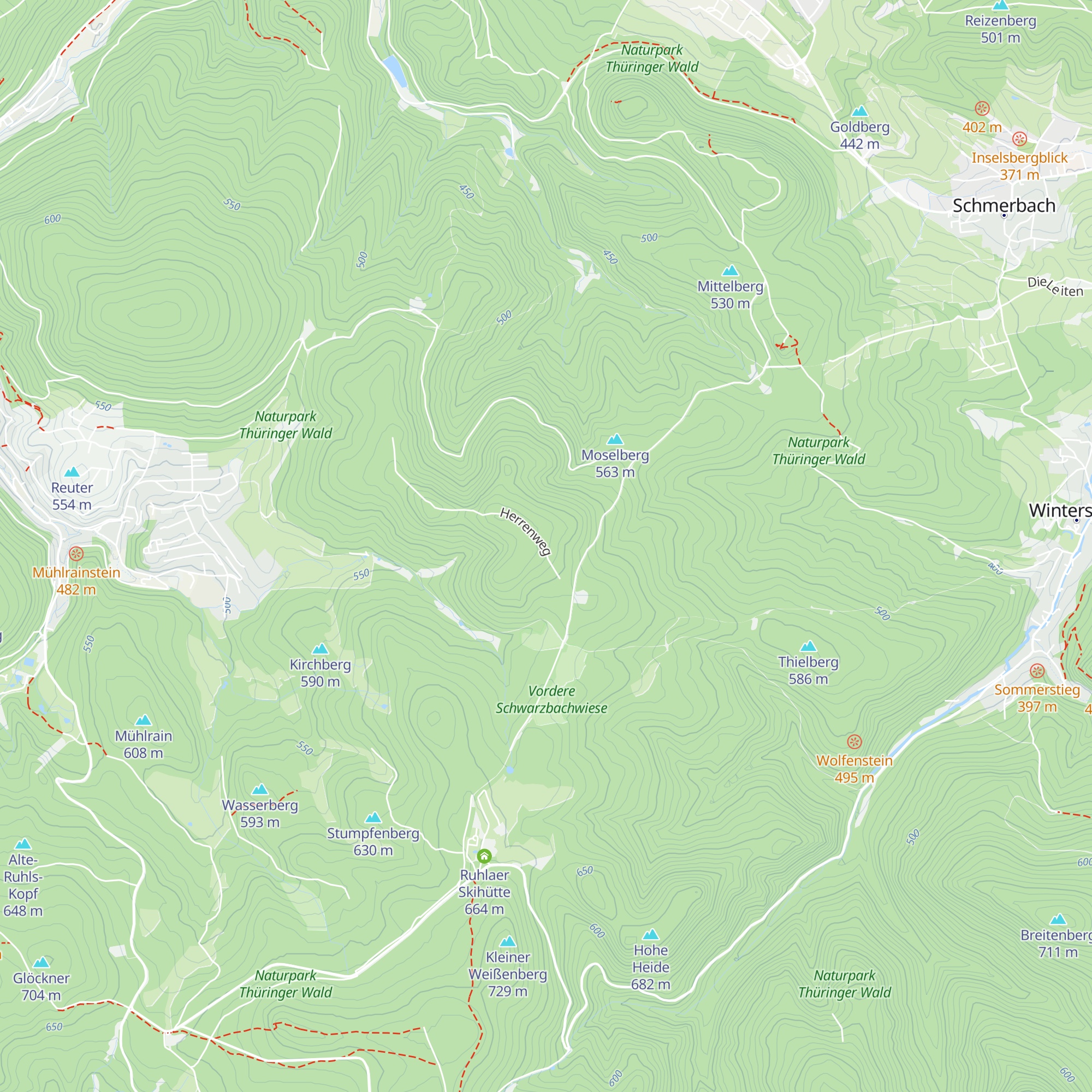 Bock's Hütte map