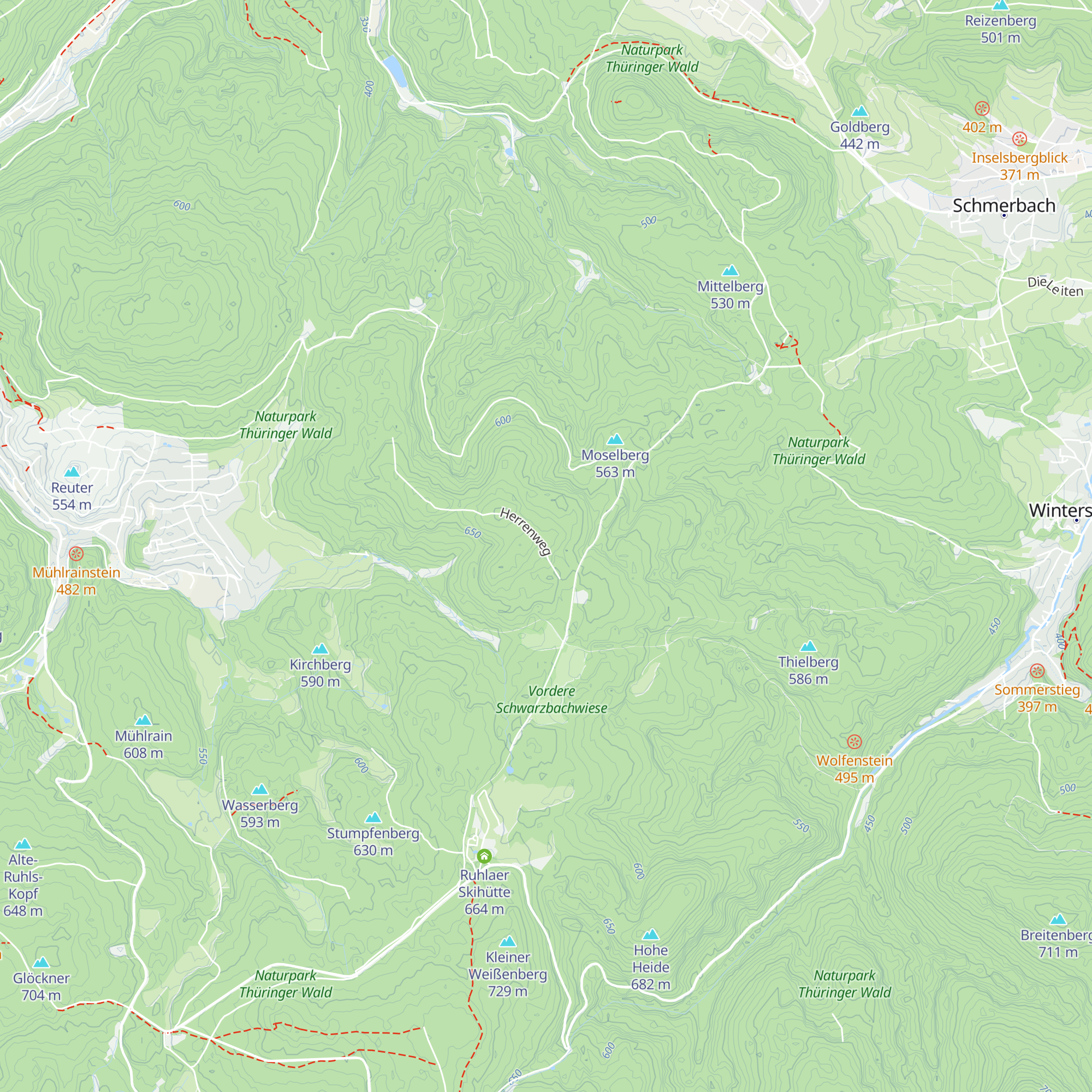 Bock's Hütte map
