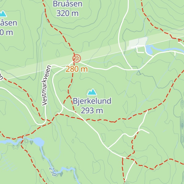 Map of Bjerkelund