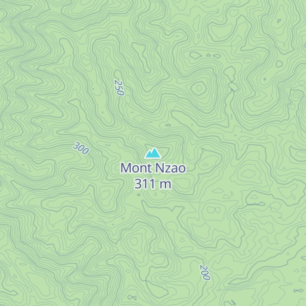 Map of Mont Nzao