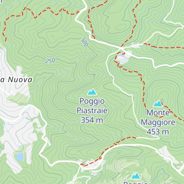 Map of Poggio Piastraie