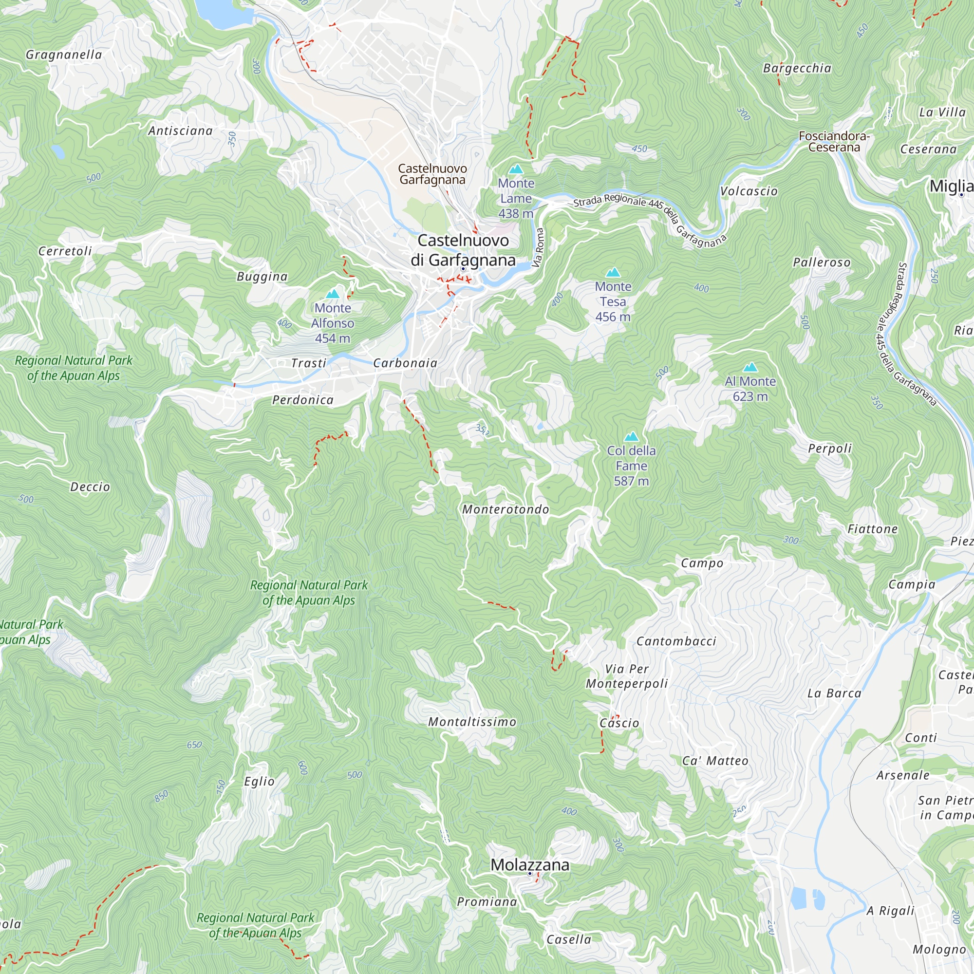 Capanna del Picchio map